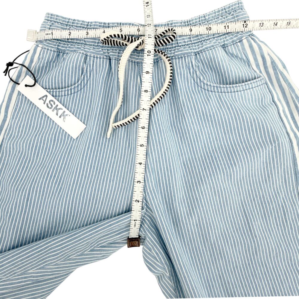 ASKK NY Cancun Pant in Blue Stripe XS - Picture 12 of 13